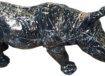Decoration Statue Rhinoceros Sculpture Abstract Designer Loft Decoration Sculptures Garden