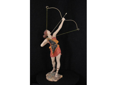 Diana Goddess Sculpture Bow Huntress Decoration Abstract Antique Style Sculptures