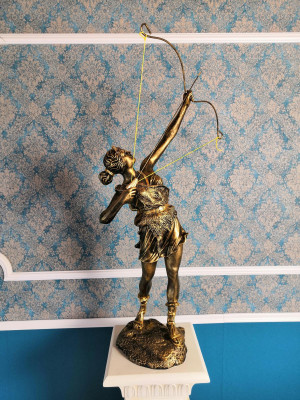 Diana Goddess Bow Arrow XXL Designer Statue Sculpture Figure Statues Decoration