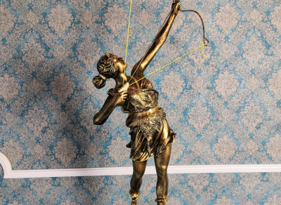 Diana Goddess Bow Arrow XXL Designer Statue Sculpture Figure Statues Decoration
