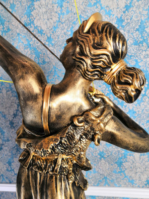 Diana Goddess Bow Arrow XXL Designer Statue Sculpture Figure Statues Decoration