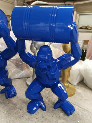 Statue Decoration Decor Gorilla Garden New Designer Figure Statue Modern Figures