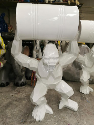 Statue Decoration Decor Gorilla Garden New Designer Figure Statue Modern Figures