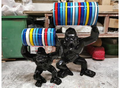 Designer Figure Statue Modern Figures Statues Decoration Decor Gorilla Garden New