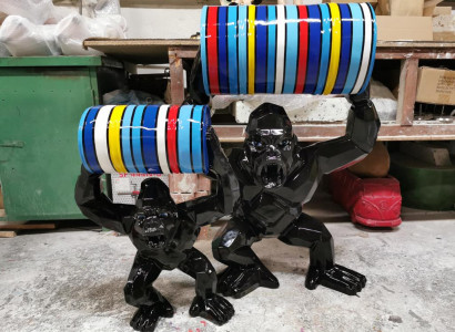 Designer figure statue modern figures statues decoration decor gorilla garden new