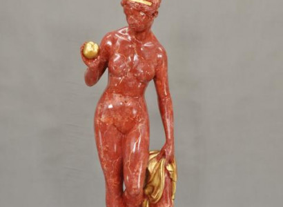 Antique Marble Style Statue Eve with Apple XXL Figure Statues Sculpture Decoration PG0010