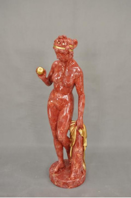 Antique Marble Style Statue Eve with Apple XXL Figure Statues Sculpture Decoration PG0010
