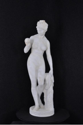 Antique Marble Style Statue Eve with Apple XXL Figure Statue Sculpture Decor PG0346