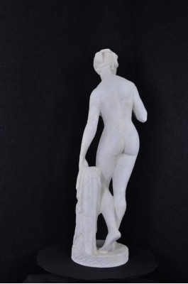 Antique Marble Style Statue Eve with Apple XXL Figure Statue Sculpture Decor PG0346