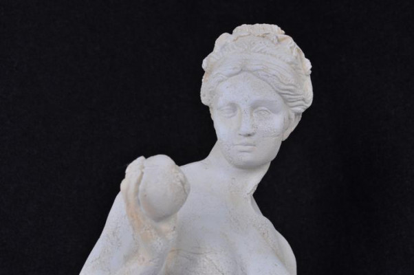 Antique Marble Style Statue Eve with Apple XXL Figure Statue Sculpture Decor PG0346