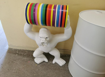 Designer Figure Statue Modern Figures Statues Decoration Decor Gorilla Garden New