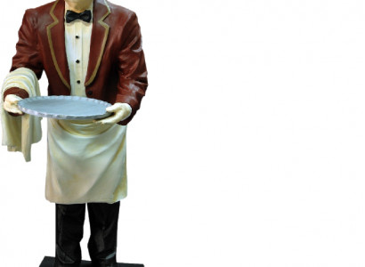 Design server figure statue sculpture figures sculptures decoration deco stand
