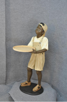 Stand, Tray, Cards, Drinks, Figure, Figures, Statue, Boy, Gastronomy, Sculpture