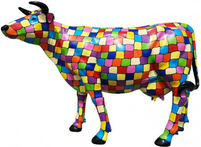 Garden decoration statue sculpture abstract designer loft colorful sculptures design cow