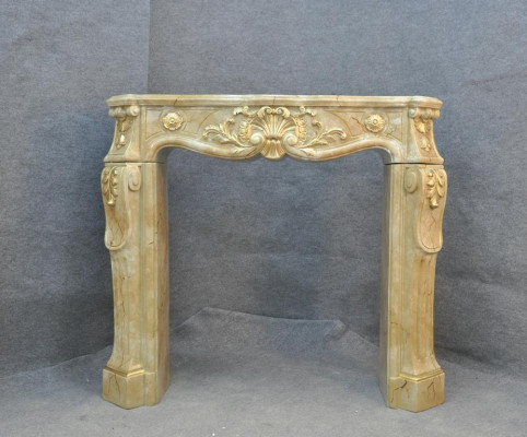 Fireplace cladding surround marble style decoration baroque classical fireplaces stove