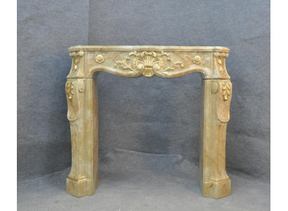 Fireplace cladding surround marble style decoration baroque classical fireplaces stove