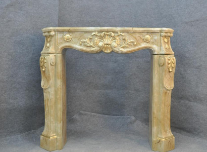 Fireplace cladding surround marble style decoration baroque classical fireplaces stove