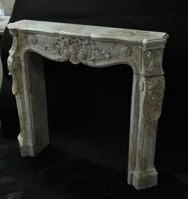 Fireplace cladding surround marble style decoration baroque classical fireplaces stove