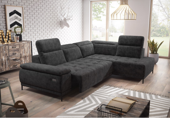 Automatic corner sofa couch design couch upholstery textile modern L-shaped fabric new