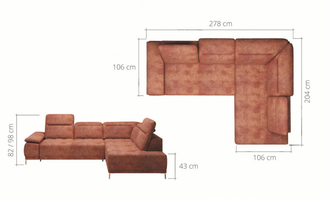 Automatic corner sofa couch design couch upholstery textile modern L-shaped fabric new