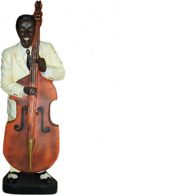 Design Double Bass Figure Statue Sculpture Figures Sculptures Decoration 4021 New