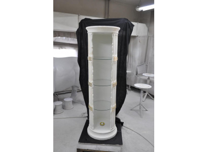 Showcase bar corner shelf glass amphora vase floor vase pillar cabinet display shelves
