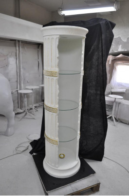 Showcase bar corner shelf glass amphora vase floor vase pillar cabinet display shelves