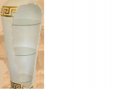 Design Bar Vase Bar Shelf Glass Light Vase Cabinet Display Cabinet 6966 New