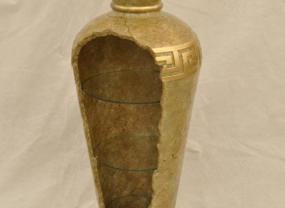 XXL Medusa Antique Style Display Cabinet Bar Floor Vase Cabinet Display Column 127cm New