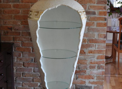 Showcase cabinet corner shelf glass amphora vase floor vase cabinet showcase cabinet lamp