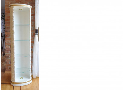 XXL Display Cabinet Bar Shelf Glass Beveled Edge Cabinet Showcase Column 181.5 cm 1883 New