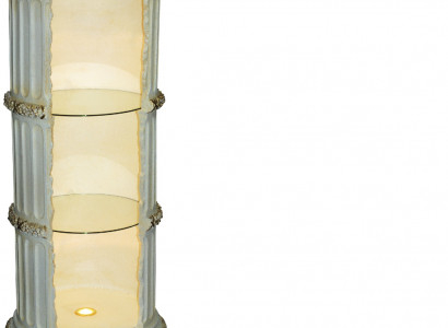 Display Cabinet Shelf Glass Amphora Vase Floor Vase Column Cabinet Display Shelves 1858