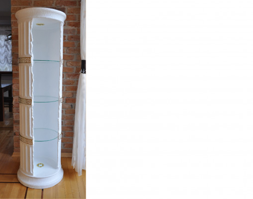 Design showcase shelf glass column bar display shelves cabinet living room 1882 new
