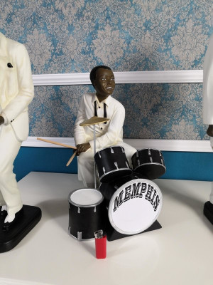5X DESIGNER SET FIGURINES SCULPTURES STATUES MUSICIANS XXL BIG FIGURINES STATUE