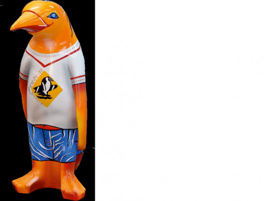 Design Luxury XXL 67cm Figure Sculpture Handcrafted Penguin Animal Sculptures Figures