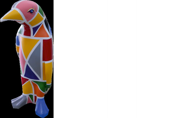 Design luxury figure sculpture handmade XXL 67cm penguin animal sculptures figures