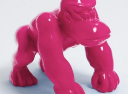 Gorilla Abstract Garden Figure Decoration Statue Decor Colorfully Painted Statues New