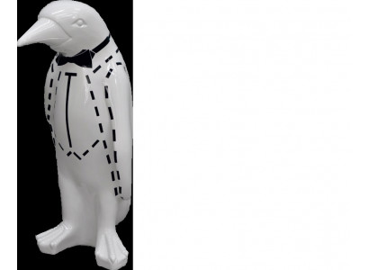 XXL Design 67cm Penguin Luxury Figure Sculpture Handcrafted Animal Sculptures Figures