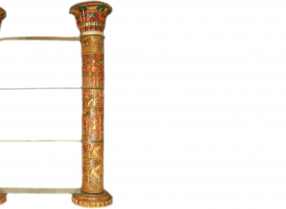 Regal Glass Display Cabinet Egyptian Shelves Showcases XXL Columns 240cm Column Egypt New