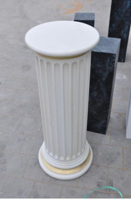 Medusa Column Columns Marble Sculpture Figure Roman Decoration Stand New PG1102