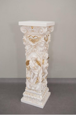 Design column with Amorette 100 cm figures column base flower stand statue new