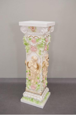 Design column with Amorette 100 cm figures column base flower stand statue new