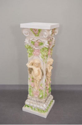 Design column with Amorette 100 cm figures column base flower stand statue new
