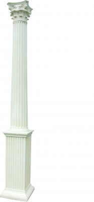 313 cm XXL Large Column Style 1900 Ancient Greek Antique Style Restaurant Cafe