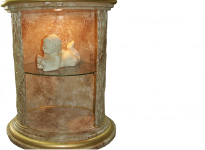 Showcase Design Column Cabinet Display Shelf Storage Illuminated Column Figure