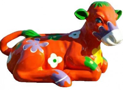 Modern decoration abstract figure cow sculptures decoration decor new abstract