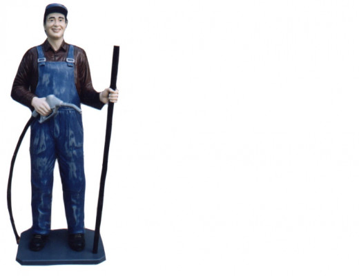 Design USA gas station figure statue sculpture figures sculptures decoration decor