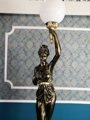 Designer XXL Big Statue Lamp Floor Lamp 227cm
