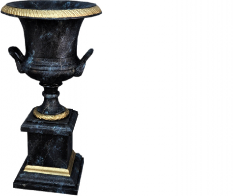 XXL Vase Table Decoration Decorative Vases Antique Style Sculpture Figure Chalice Rome 0879