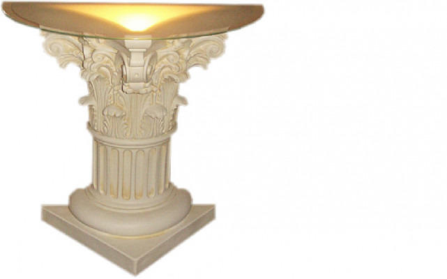 Column Illuminated Decoration Columns Sculptures Lamp Lighting Figures Sculpture New